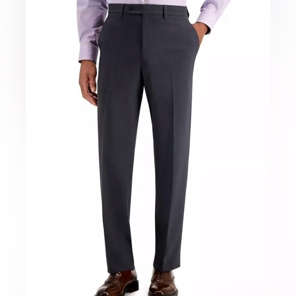 Nautica Men's Grey Charcoal Modern Fit Stretch Suit Dress Pants 34Wx30L - Picture 2 of 8